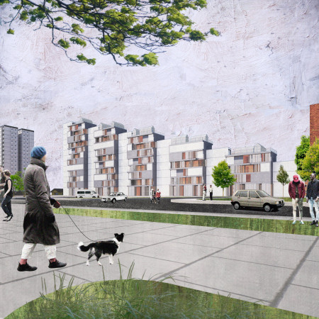 Timber Rooms with Openable Balconies in Community-Centric Housing