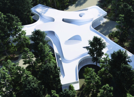 Sinuous Pavilion That Embraces Forest Interactions