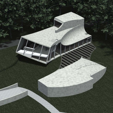 Subterranean Spaces with Occupiable Roofs in a Spiral Campsite Design