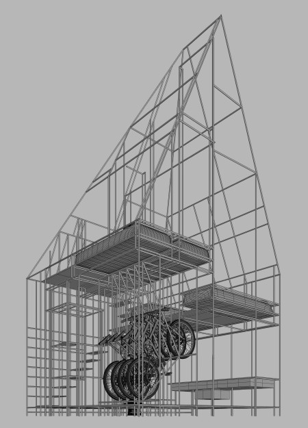 Charred Wooden Shingles and Translucent Facades in Adaptive Urban Structures