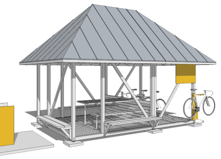 Natural Materials and Open Spaces in a Community-Focused Design