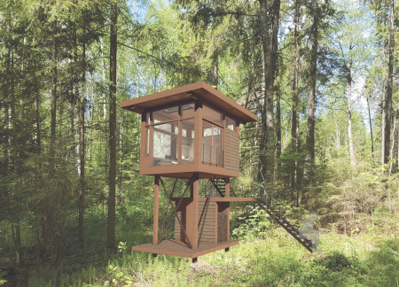 Elevated Retreat with Tatami Mats and Efficient Rainwater Collection