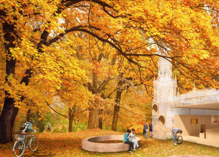 Cross-Laminated Timber Modules Complementing Charred Wooden Shingles in Eco-Friendly Rest Stops