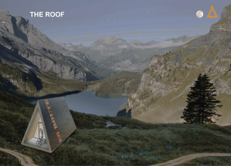 Rainwater Harvesting Shelter with KLH Panels and Zinc Cladding