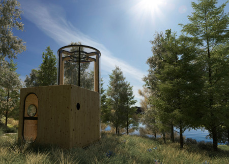 Suspended Nets and Triple-Glazed Envelopes in Forest Retreats