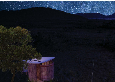 Curved Timber Embrace with Expansive Nature Views