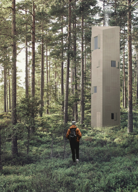 A Vertical Retreat Tower for Meditation and Rest