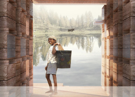 Tea Farm Integration with Low E Glass and Rubber Wood Design