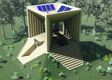 Portals of Tranquility in a Timber-Structured Retreat