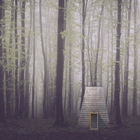 Buddhist Stupa Inspiration in Sustainable Pine Meditation Space