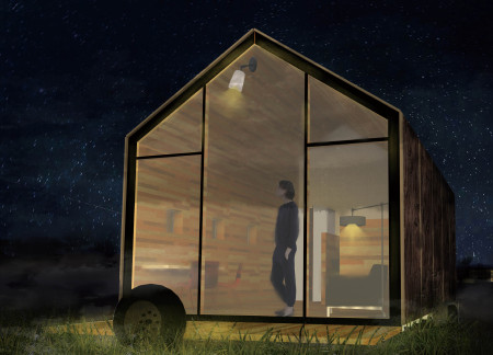 Birch Huts with Movable Units Embracing Community and Nature