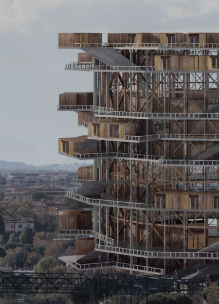 Cross-Laminated Timber Platforms Enhancing Community Connectivity in Urban Revitalization