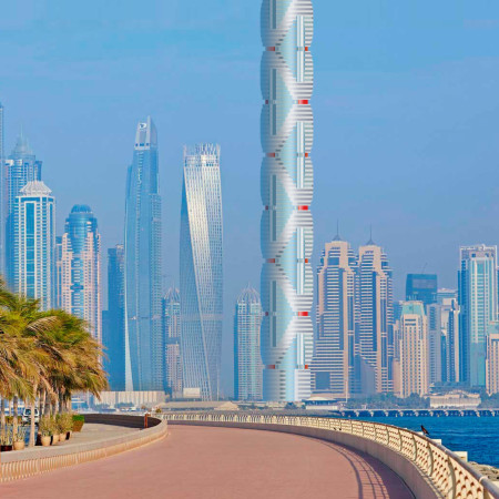 Vertical Asymmetry in a Modern Urban Skyscraper