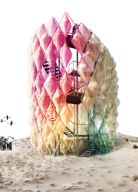 An Bio-Responsive Pavilion Structure from Microbial Cellulose