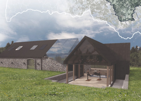 Blackened Aspen and Solid Oak Barn with Dedicated Tea-Making Space