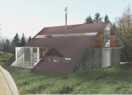 Warmth of Wooden Walls in a Tent-Like Retreat for Nature Enthusiasts