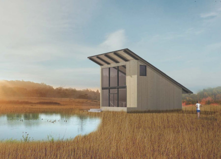 Sunken Meditation Spaces Within Community Huts in Natural Surroundings