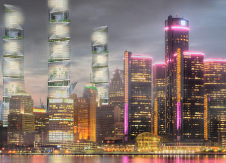 Bamboo-Inspired Facade with Integrated Microclimate Features in Urban Living Space