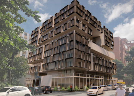 Charred Wooden Shingles and Cross-Laminated Timber Create Harmonious Living Spaces in Urban Context
