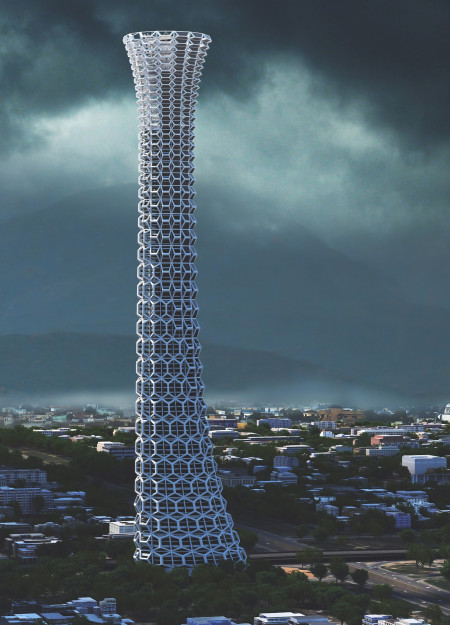 Harvesting Rainwater Through Durable Concrete and Green Roof Systems in a Community-Centric Urban Setting