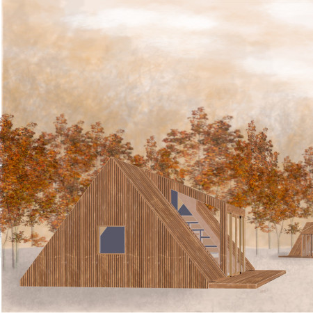 Timber Huts Embracing Nature with Thoughtful Pathways and Community Space