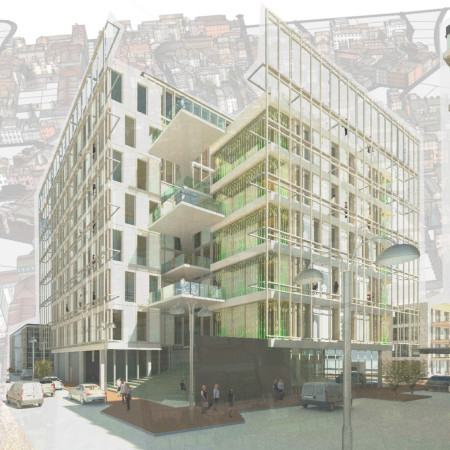 Photovoltaic Louvres and Central Circulation in Community Living Spaces