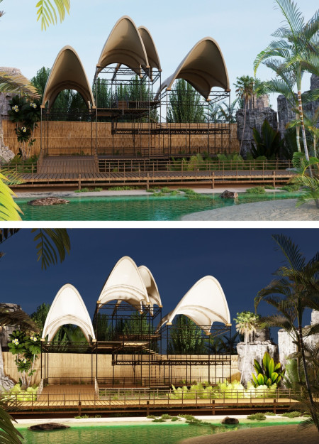 Vandal-Resistant Structure Enhancing Wildlife Observation in a Wetland Reserve