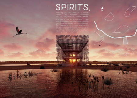 Phosphorescent Modules Expanding Biodiversity Awareness in Elevated Observation Tower