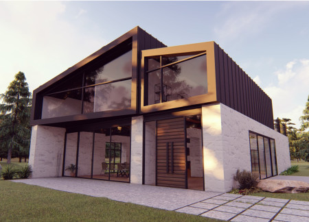 Stone Walls and Skylights in a Sustainable Tea Drying Residence