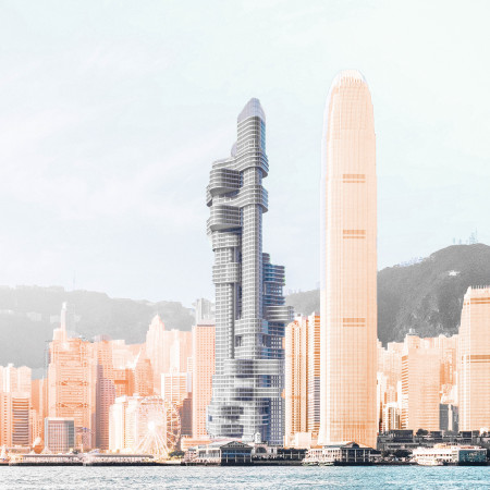 Externalized Elevator Systems and Rotating Components in a Vertical Urban Space