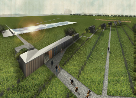 Nature-Inspired Retreat Featuring OSB and Modular Poet Huts