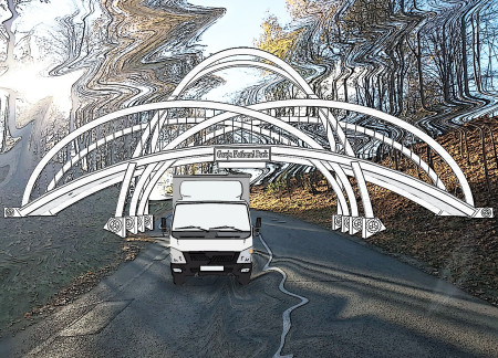 Curved Glulam Structures Enhanced by Cultural Symbolism in a Natural Park Setting