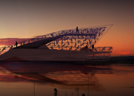 Sun-Shielded Observation Platform Enhanced with Paper-Composite Panels