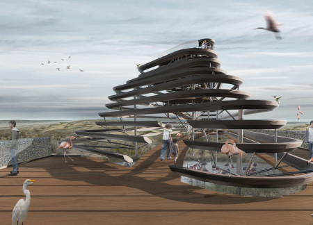 Recycled Plastic and Gabion Structure Enhances Desert Habitat for Wildlife