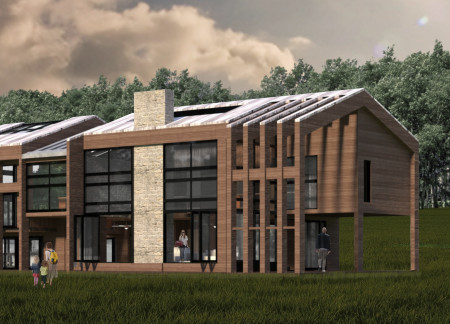 Connecting Nature Through Apple Trees and a Pagoda Roof in a Tea-Making Guesthouse