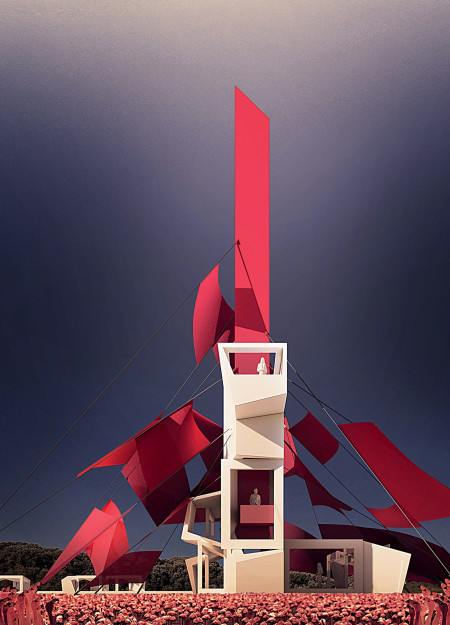 Sustainable Timber Observation Tower Enhancing Wetland Ecology