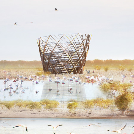 Spiral Observation Tower Enhancing Nature Interaction Through Integrated Boardwalks