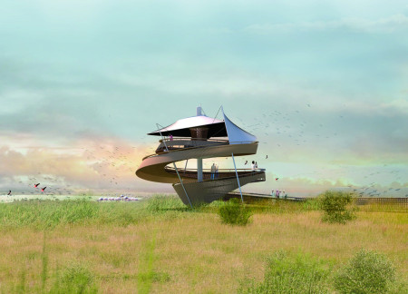 Thermal Comfort and Cultural Resonance in a Spiraled Canopy of Palm Timber