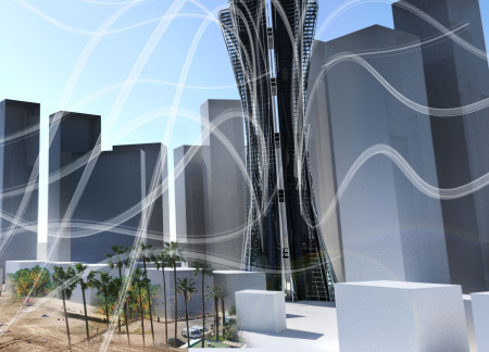 Golden Facade and Wind-Responsive Design in a Mixed-Use High-Rise Featuring Sustainable Wood Elements