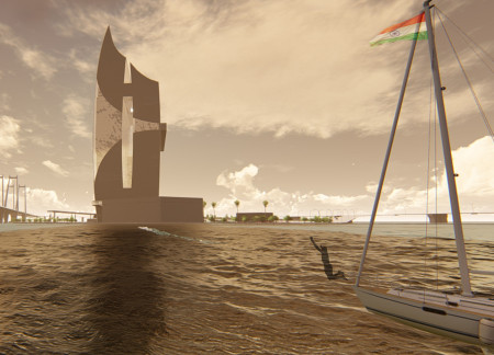 Community Tower with Observation Deck Overlooking Koliwada