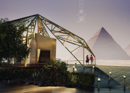 Vertical Louvers and Photovoltaic Solutions Enhancing Sustainable Living Near Ancient Pyramids