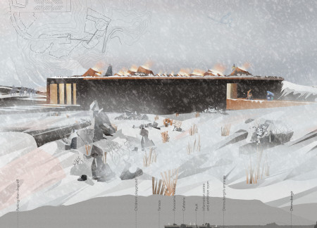 Corten Steel Facades Blending with Basalt Landscapes in a Visitor Center Design