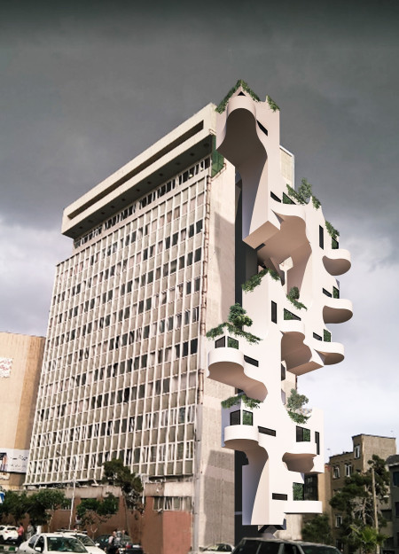 Geometric Facades with Integrated Plant Cover in a Sustainable Urban Community