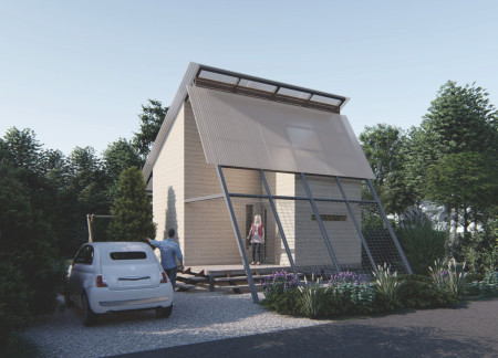 Polycarbonate Roofs and Water Catchment Elevations in Compact Tropical Living