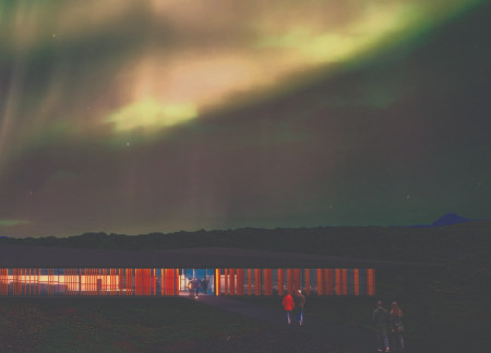 Louvre-Focused Design Integrating Natural Landscape with Gray and White Elements