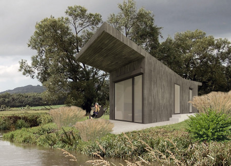 Charred Wood Facade and Triple-Glazed Windows in Compact Urban Home