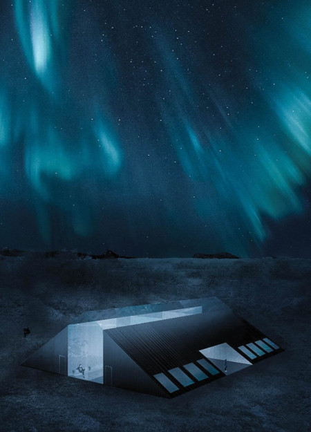 Glazing and Basalt Harmonize in a Private Guesthouse Amidst Iceland's Landscape