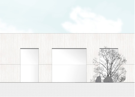 Reflective Glass and Local Stone in a Geometric Wellness Retreat