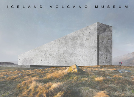 Glazing and Reinforced Concrete Framing an Immersive Experience in Volcanic Landscape