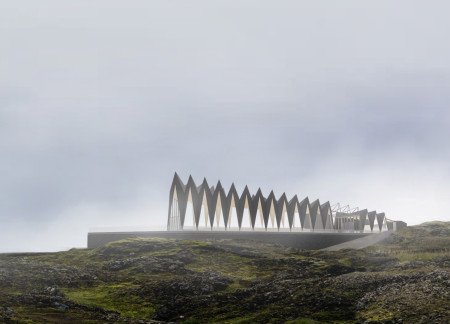 Lava Stone Cladding and Cross-Laminated Timber in a Volcanic Landscape Museum